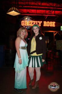 A friend and I at the Rose's Halloween celebration in 2012. Photo courtesy of the Grizzly Rose Facebook.
